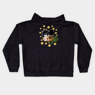 Halloween Black Cat Kids Hoodie